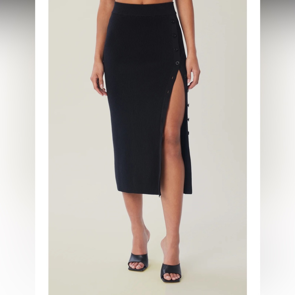 LITA by Ciara True Rib Skirt in Cotton, size XL